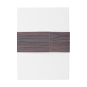 Rustieke Zonnebloem Hout Bruiloft Monogram Uitnodigingen Wikkel (Achterkant Voorbeeld)