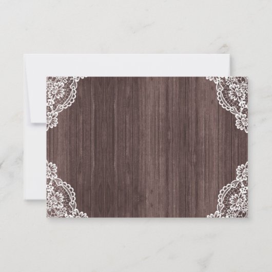 Rustieke Zonnebloem Hout Herfst RSVP behuizing Kaa (Achterkant)