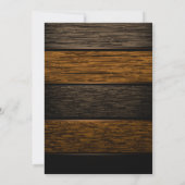 Rustieke Zonnebloem & Hout "I Do BBQ" Verloving Pa Kaart (Achterkant)