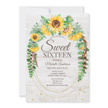 Rustieke Zonnebloem Houten Lichten Zoet Zestien