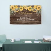 Rustieke Zonnebloem Houten Vrijgezellenfeest Banne Spandoek (Beurs)