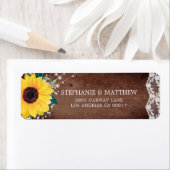 Rustieke Zonnebloem Kant Babys Breath Lights Etiket (Insitu)