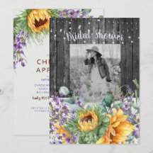 Rustieke Zonnebloem Lavendel II Foto Vrijgezellenf