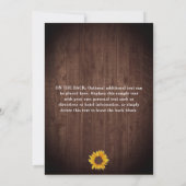 Rustieke Zonnebloem & Lichten Verrassing 80ste Ver Kaart (Achterkant)