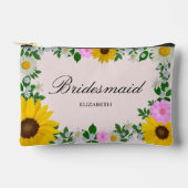 Rustieke Zonnebloem Madelief Bloem Bruiloft Etui (Voorkant)