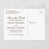 Rustieke Zonnebloem Mason Jar Barn Wood Save the D Aankondigingskaart (Achterkant)