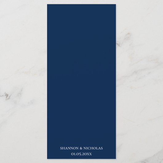 Rustieke Zonnebloem Menu (Achterkant)