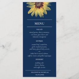 Rustieke Zonnebloem Menu