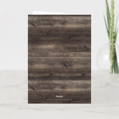 Rustieke zonnebloem neef 70ste verjaardag kaart (Achterkant)