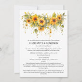 Rustieke zonnebloem paar douche kaart (Voorkant)