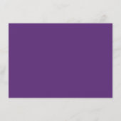 Rustieke zonnebloem Paarse Rozen bruiloft receptie Informatiekaartje (Achterkant)