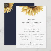 Rustieke Zonnebloem Proefdinermiddag Huwelijk Aankondiging (Voorkant / Achterkant)