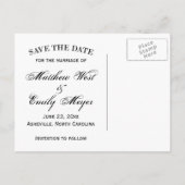 Rustieke Zonnebloem Save The Date Wedding Briefkaa Aankondigingskaart (Achterkant)