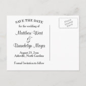 Rustieke Zonnebloem Save The Date Wedding Post Kaa Aankondigingskaart (Achterkant)