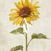 Rustieke zonnebloem schilderij land boerderij bloe poster