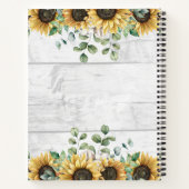 Rustieke Zonnebloem Schuur Hout Land Recept Boek (Achterkant)