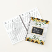 Rustieke Zonnebloem Schuur Hout Land Recept Boek (Binnen)