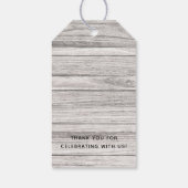 Rustieke zonnebloem 'Sip Sip Hooray' cadeautje Cadeaulabel (Achterkant)