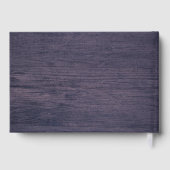 Rustieke zonnebloem snoerlicht houten gastenboek (Achterkant)