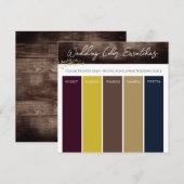 Rustieke Zonnebloem Trouwkleur Pallet Uitnodiging (Voorkant / Achterkant)