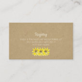 Rustieke Zonnebloem Trouwregister Kaart (Voorkant)