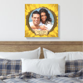 Rustieke zonnebloem Uw foto Canvas Afdruk (Insitu (Slaapkamer))