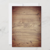 Rustieke zonnebloem vaas en Lichten bruiloft Kaart (Achterkant)