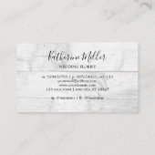 Rustieke zonnebloem vaas hout visitekaartje (Achterkant)