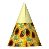 Rustieke Zonnebloem Verjaardag Feesthoedjes (Achterkant)