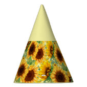 Rustieke Zonnebloem Verjaardag Feesthoedjes (Rechts)
