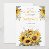Rustieke zonnebloem verjaardag kaart (Voorkant / Achterkant)