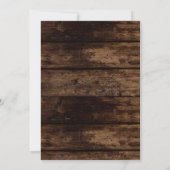 Rustieke Zonnebloem Verjaardagsfeestfoto Bedankkaart (Achterkant)