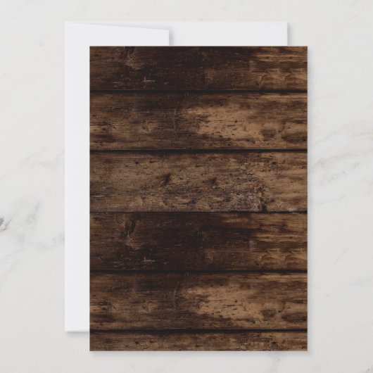 Rustieke Zonnebloem Verjaardagsfeestfoto Bedankkaart (Achterkant)