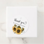 Rustieke Zonnebloem Verjaardagsgunst Tags Bedankjes Labels (In situ)