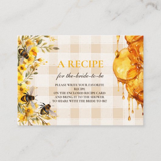 Rustieke zonnebloem vond ze haar honingrecept informatiekaartje (Voorkant)