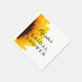 rustieke zonnebloem | Vrijgezellenfeesten papieren Servetten (Hoek)