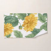 Rustieke zonnebloem waterverf bloem bad handdoek (Handdoek)