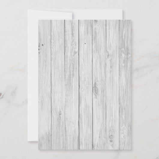 Rustieke zonnebloemen Baby shower Kaart (Achterkant)