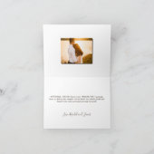 Rustieke Zonnebloemen Baby's Breath Jar Foto Bruil Bedankkaart (Binnen)