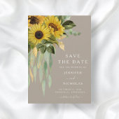 Rustieke Zonnebloemen Bloemen Save The Date
