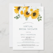 Rustieke Zonnebloemen Bloemen Virtual Vrijgezellen Kaart (Voorkant)