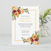 Rustieke Zonnebloemen & Bourgondische Pioenen Roze Kaart (Staand voorkant)