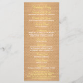 Rustieke zonnebloemen burlap en kant bruiloft prog programmakaart (Achterkant)