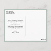 Rustieke Zonnebloemen en Pompoenen Herfst Dank u Briefkaart (Achterkant)