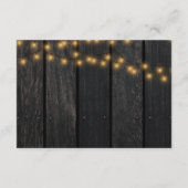 Rustieke zonnebloemen en rozen bruiloft gastgegeve informatiekaartje (Achterkant)