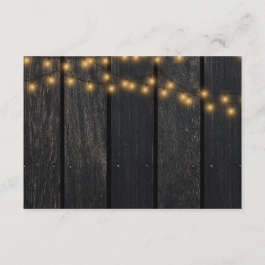 Rustieke zonnebloemen en rozen bruiloft gastgegeve informatiekaartje (Achterkant)