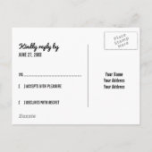 Rustieke zonnebloemen geschilderd op hout | RSVP Uitnodiging Briefkaart (Achterkant)