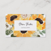Rustieke zonnebloemen | Helder en kleurrijk Visitekaartje (Voorkant)