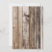 Rustieke Zonnebloemen Hout Bandanna Verjaardag Kaart (Achterkant)