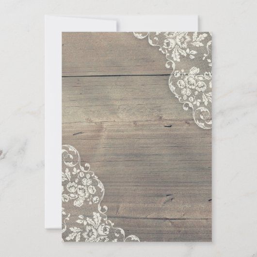 Rustieke Zonnebloemen Hout Kant Baby shower Kaart (Achterkant)